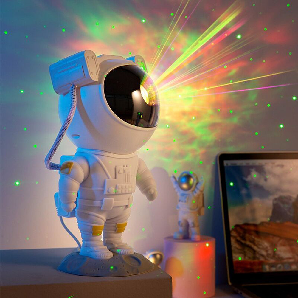 Lámpara Proyector Galaxia Astronauta - Luz Nocturna USB