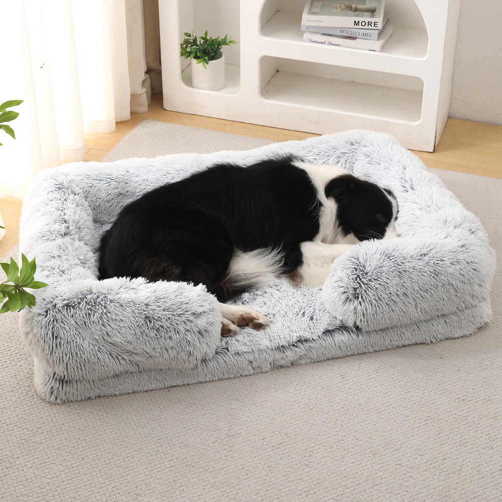 Cama Rectangular de Felpa para perros - Suave y Cálida