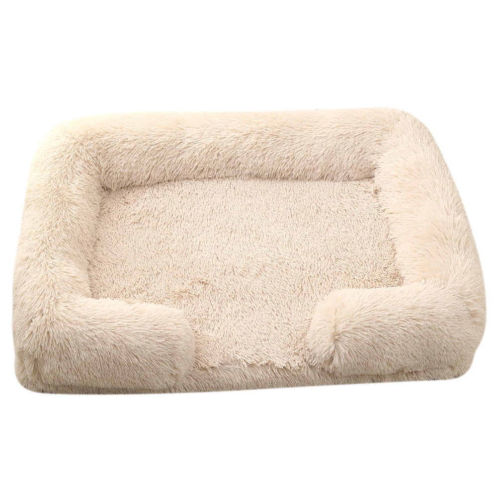 Cama Rectangular de Felpa para perros - Suave y Cálida