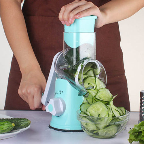 Mandolina Redonda Multifunción - Cortador de verduras y frutas