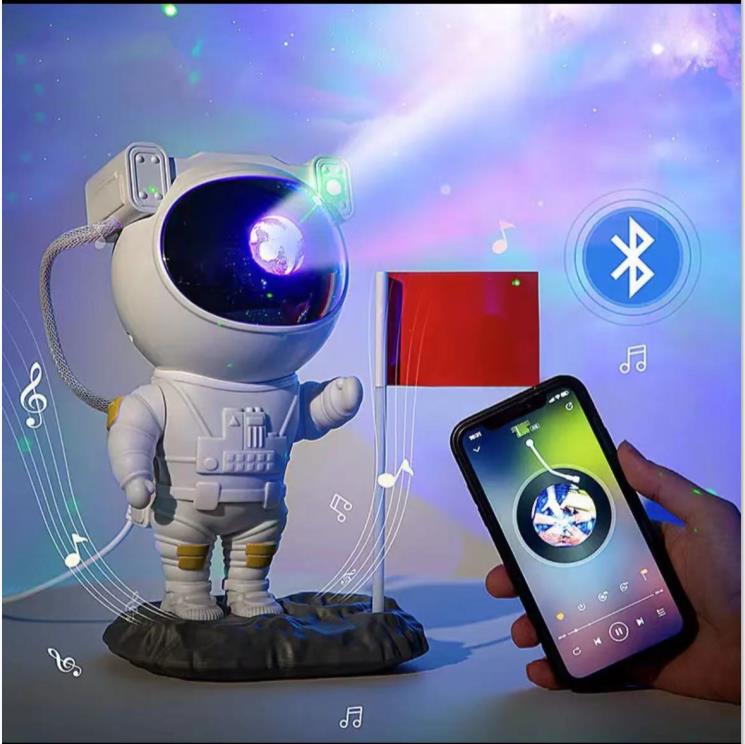Lámpara Proyector Galaxia Astronauta - Luz Nocturna USB