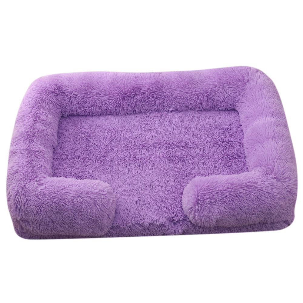 Cama Rectangular de Felpa para perros - Suave y Cálida