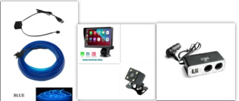 Pantalla Smart para Auto con CarPlay Inalámbrico y Navegación