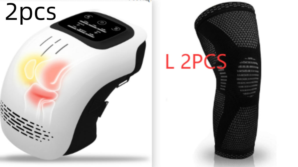 Electronic Knee Massager with Heat and Laser Therapy