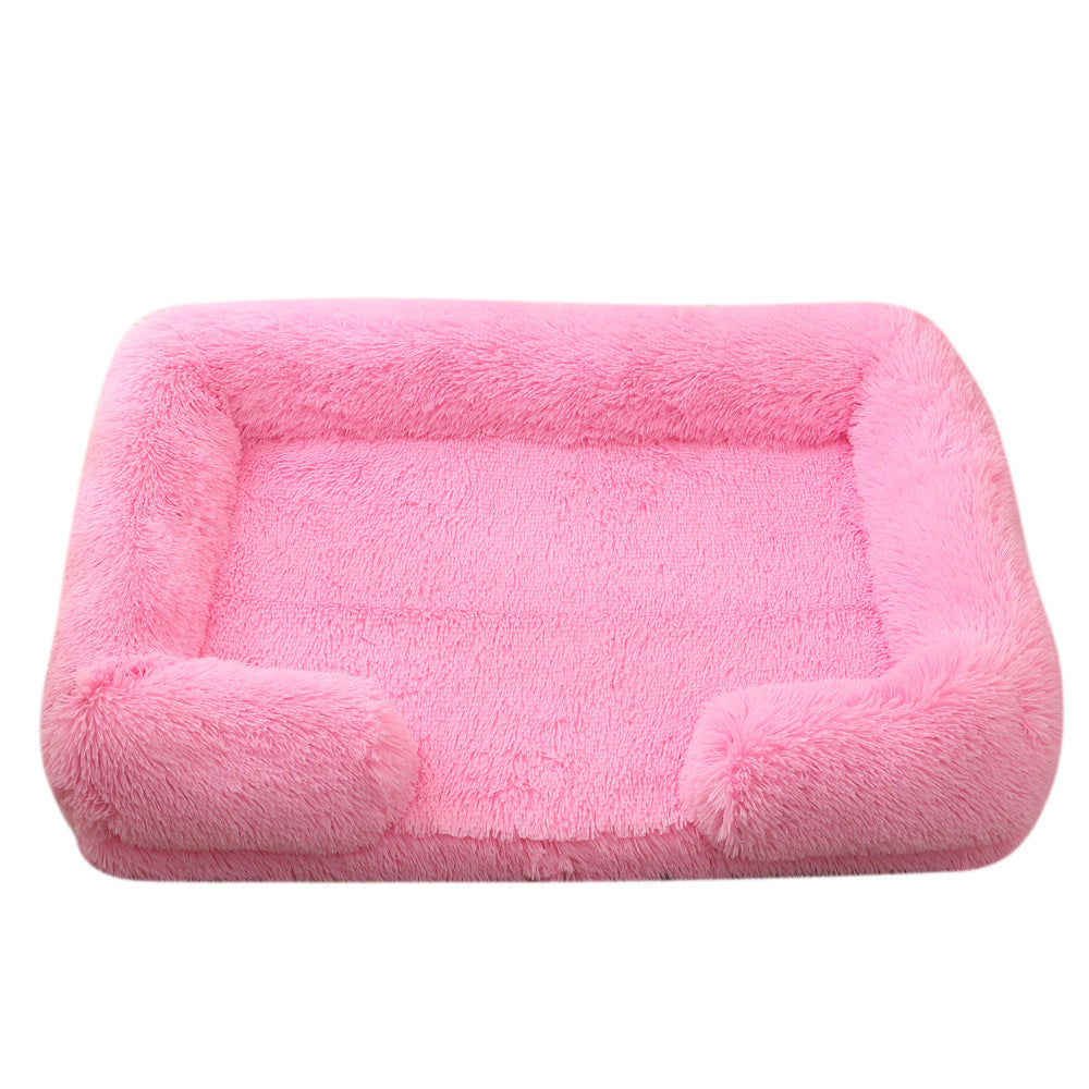 Cama Rectangular de Felpa para perros - Suave y Cálida