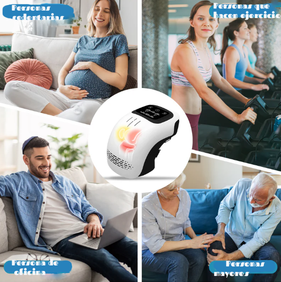 Electronic Knee Massager with Heat and Laser Therapy