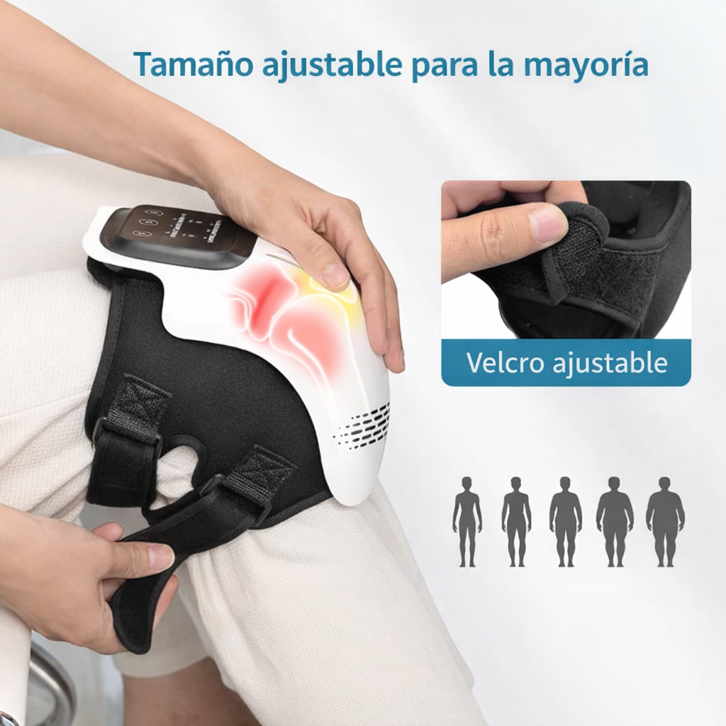 Masajeador de Rodillas Electrónico con Calor y Terapia Laser