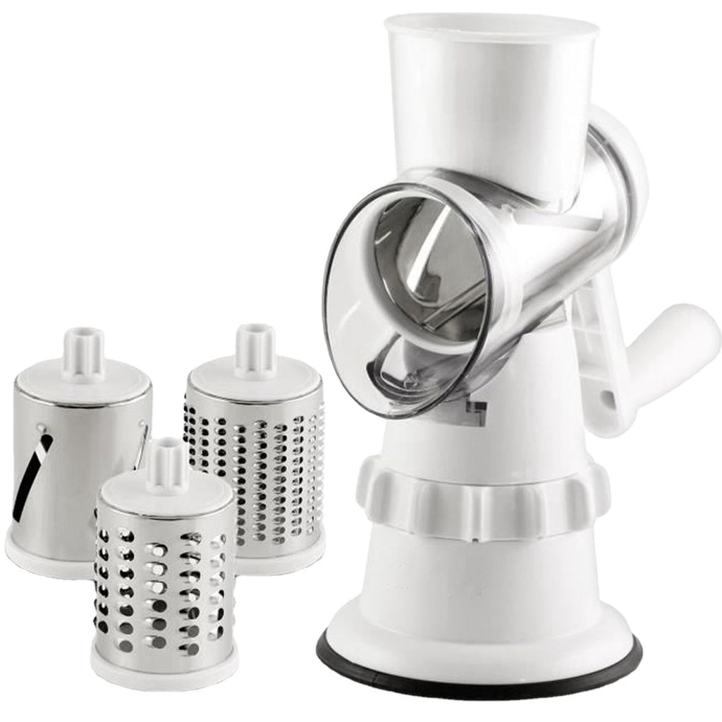 3-in-1 Manual Vegetable Slicer - Grater, Chopper, and Mandoline for Kitchen
