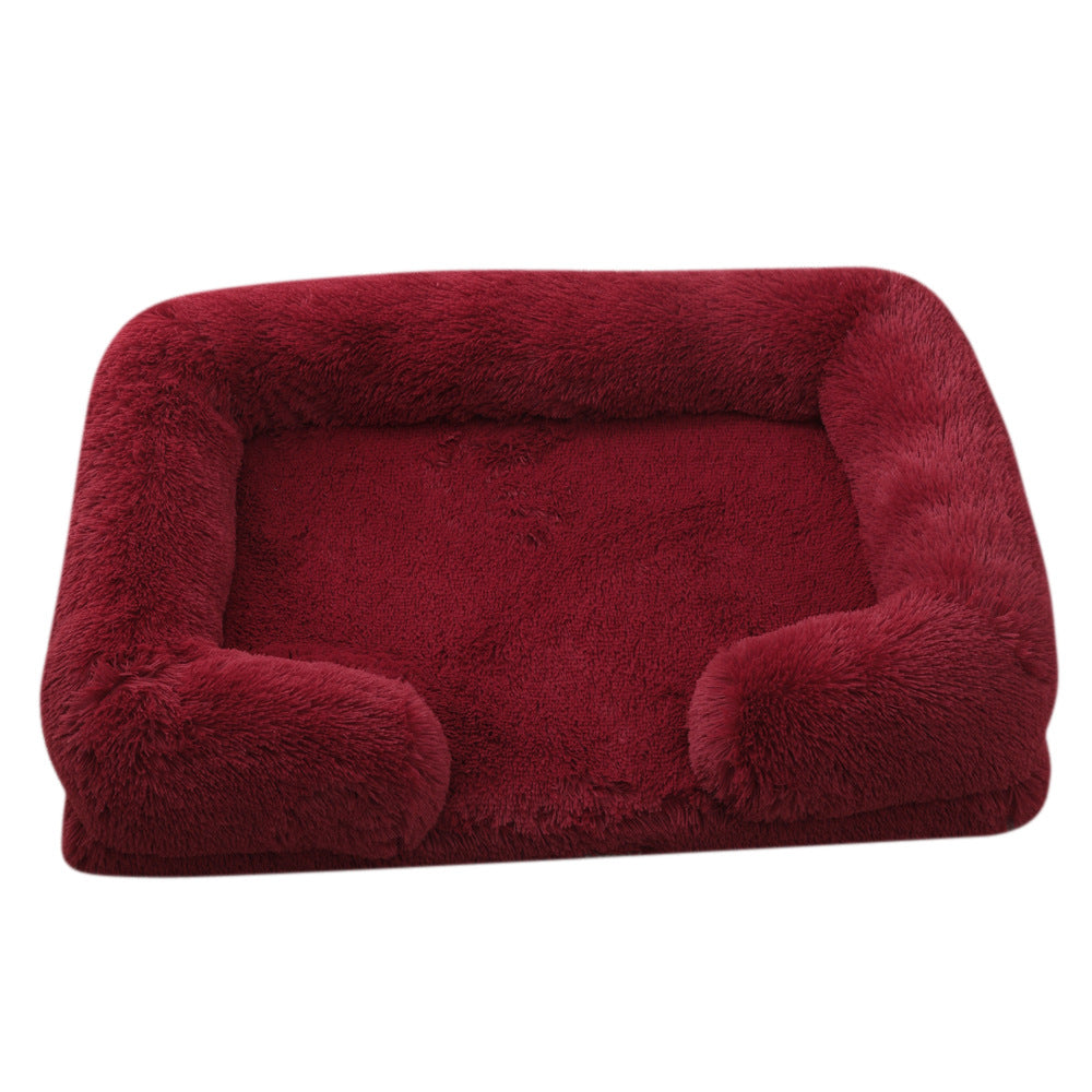 Cama Rectangular de Felpa para perros - Suave y Cálida