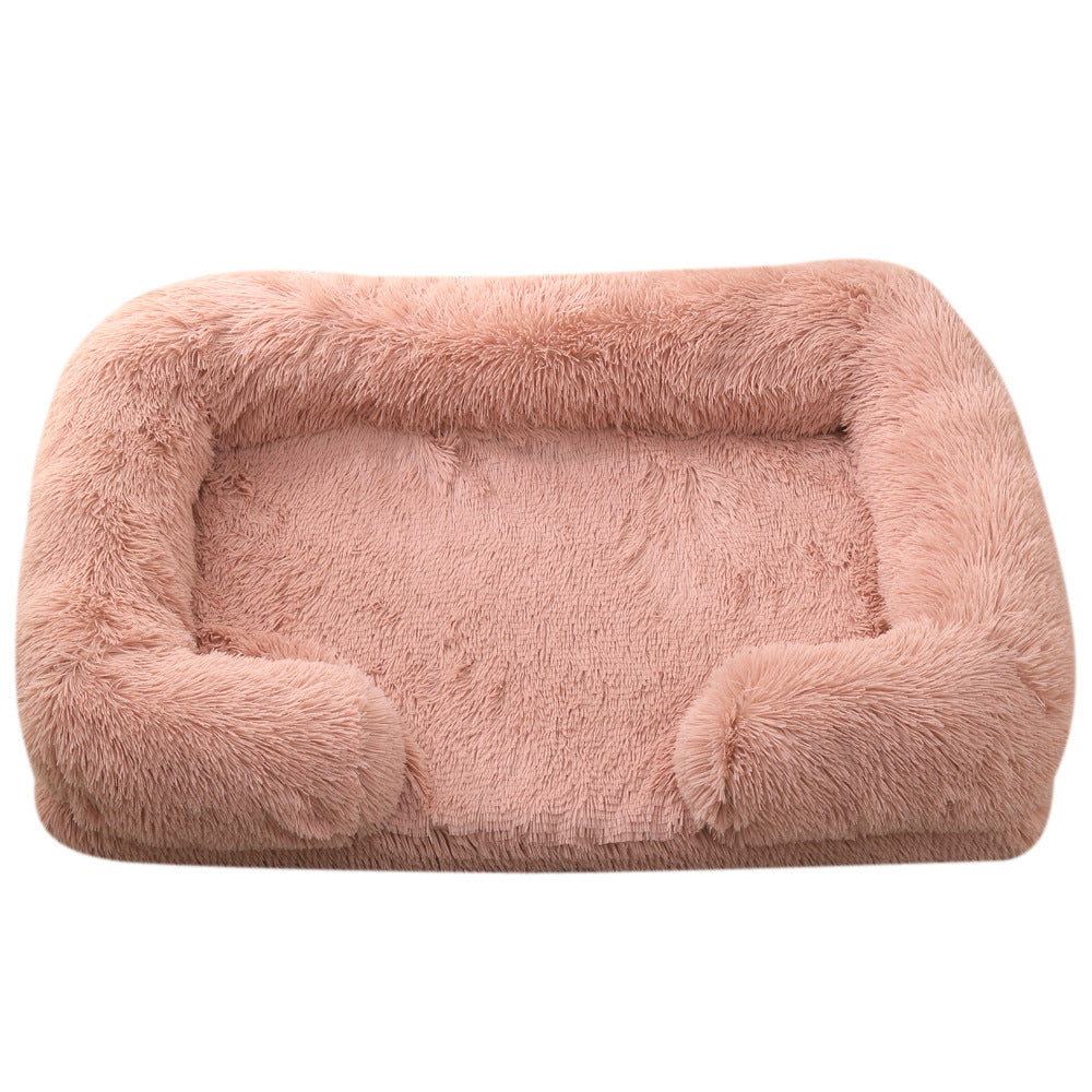 Cama Rectangular de Felpa para perros - Suave y Cálida